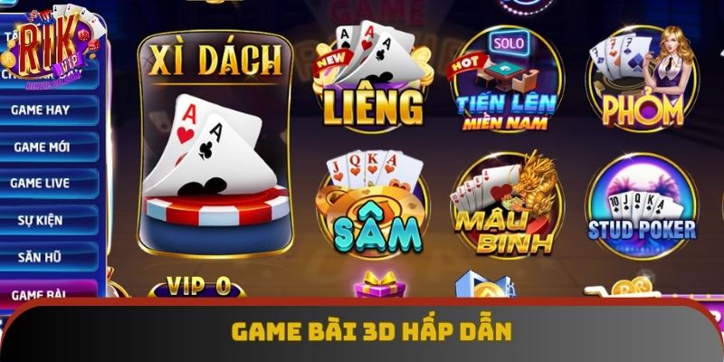 Sảnh game bài 3D xịn sò, uy tín Sảnh game bài 3D xịn sò, uy tín