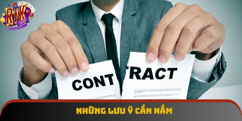 Những lưu ý cần nắm Những lưu ý cần nắm
