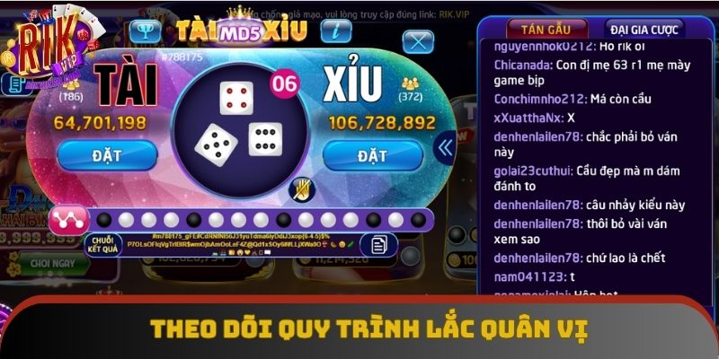 Chú ý quy trình lắc xúc xắc đoán kết quả Chú ý quy trình lắc xúc xắc đoán kết quả